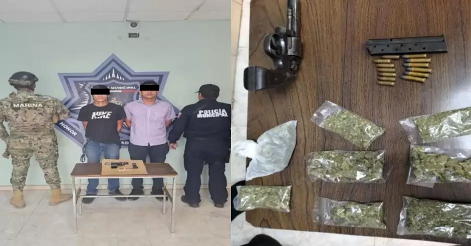 Aseguran en operativos armas de fuego y droga. Hay dos personas detenidas