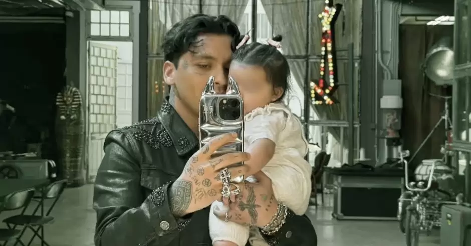 Christian Nodal se reencontró con su hija Inti