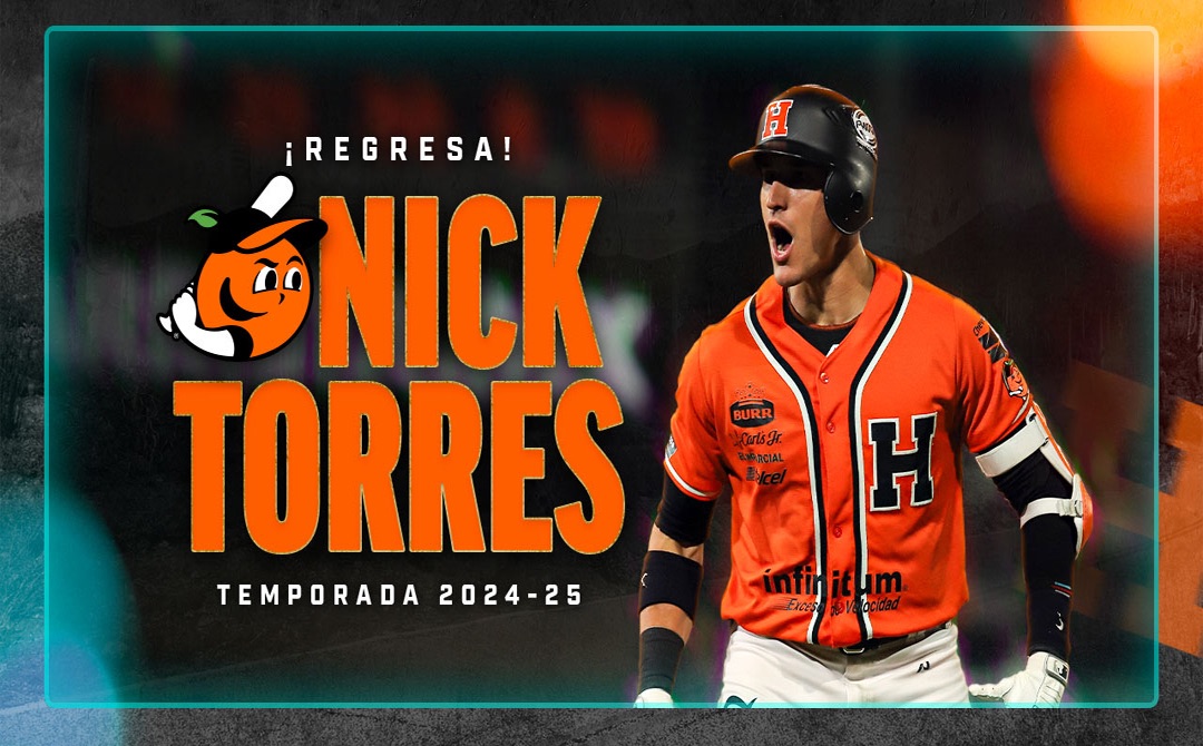 Nick Torres está de regreso con Naranjeros