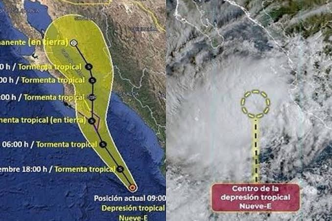 ALERTA METEOROLÓGICA: Municipios de Sonora en Alerta por Tormenta Tropical Ileana