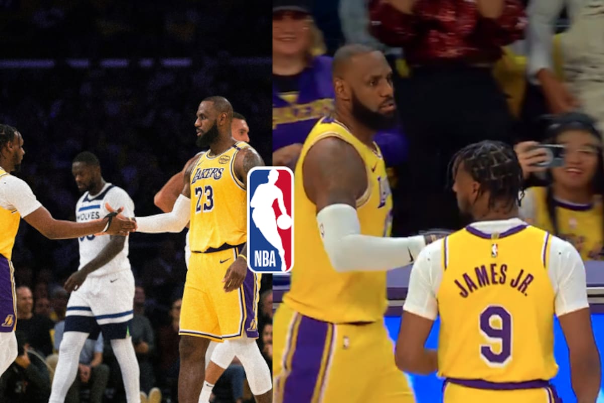 ¡Histórico! LeBron y Bronny James se convierten en los primeros padre e hijo en jugar un partido oficial de la NBA