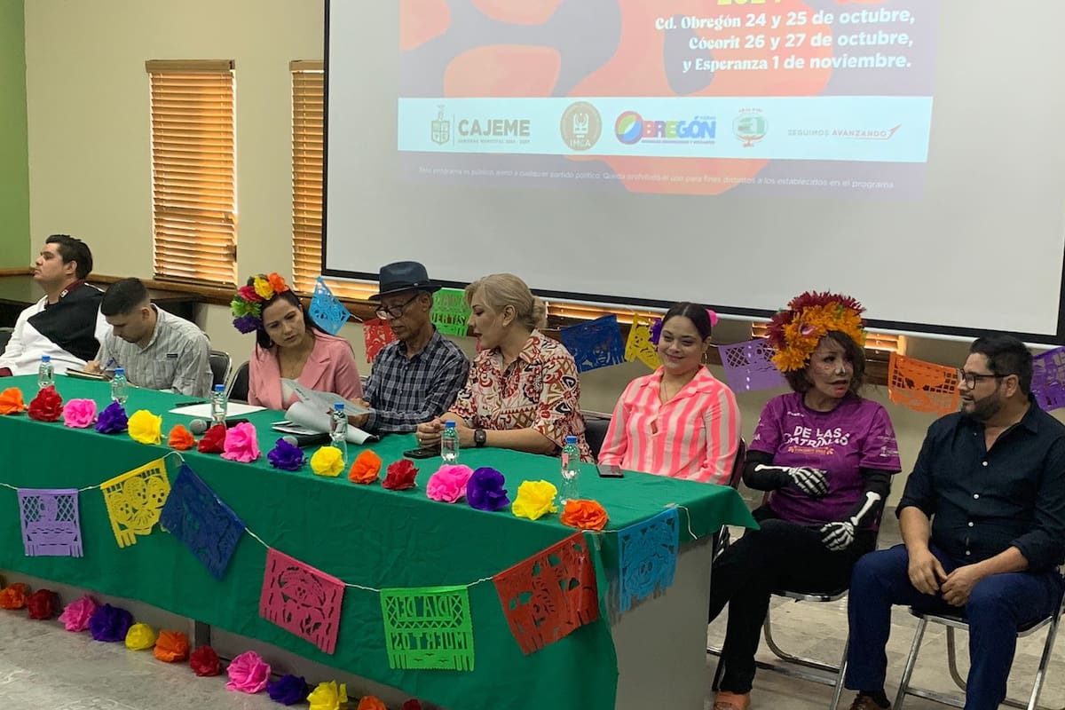 Invita Gobierno de Cajeme al 18 Festival de las Calacas