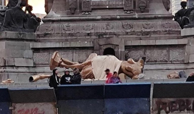 Reportan caída del Ángel de la Independencia en CDMX y aclaran qué pasó