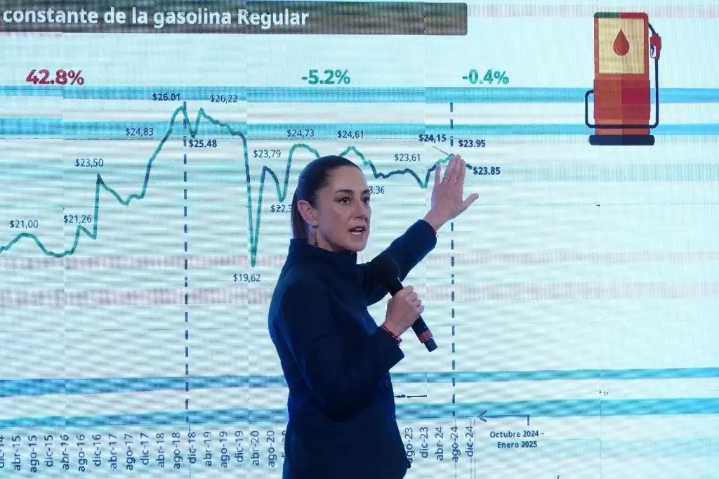 Refrenda Sheinbaum compromiso de no incrementar costo de gasolina