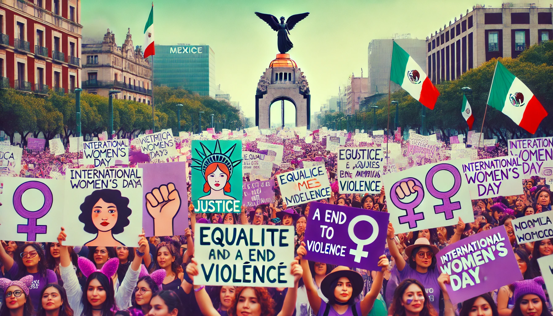 Miles de mujeres marchan en México este 8M para exigir justicia, igualdad y derechos