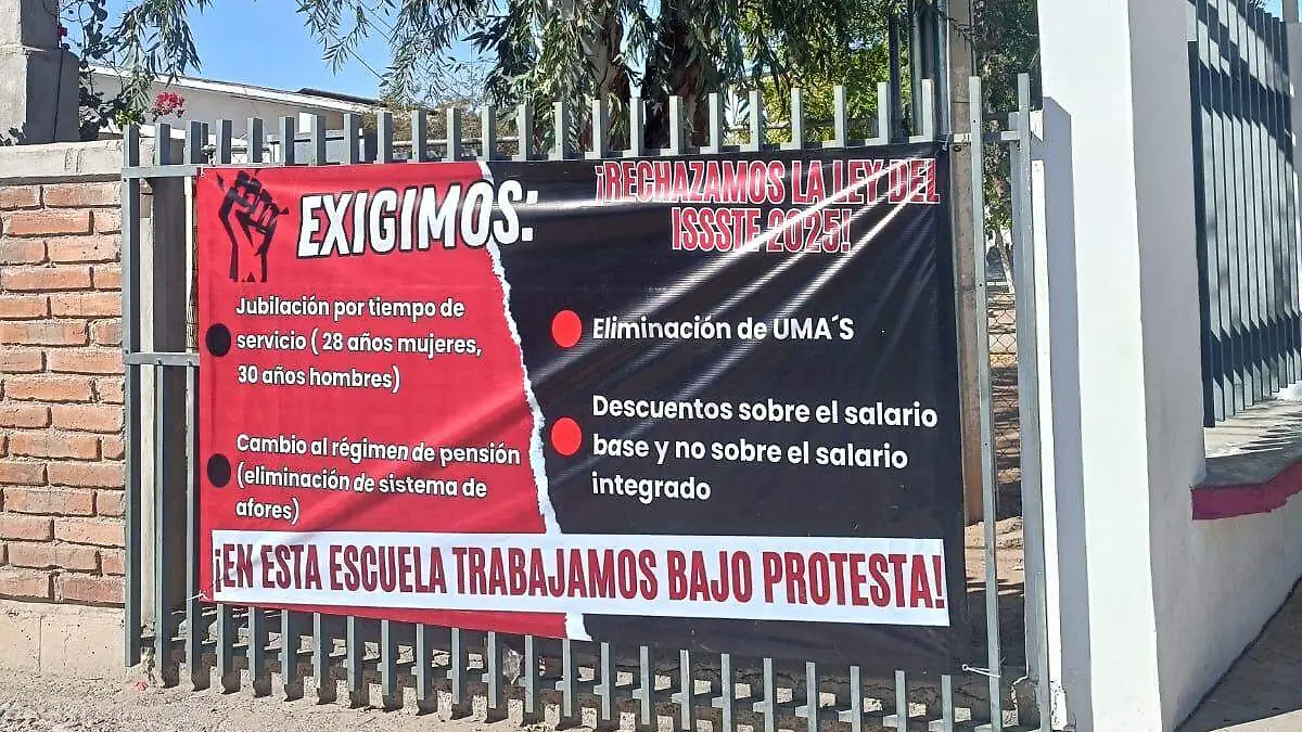 Maestros y trabajadores de educación básica en Sonora convocan a paro de labores este lunes