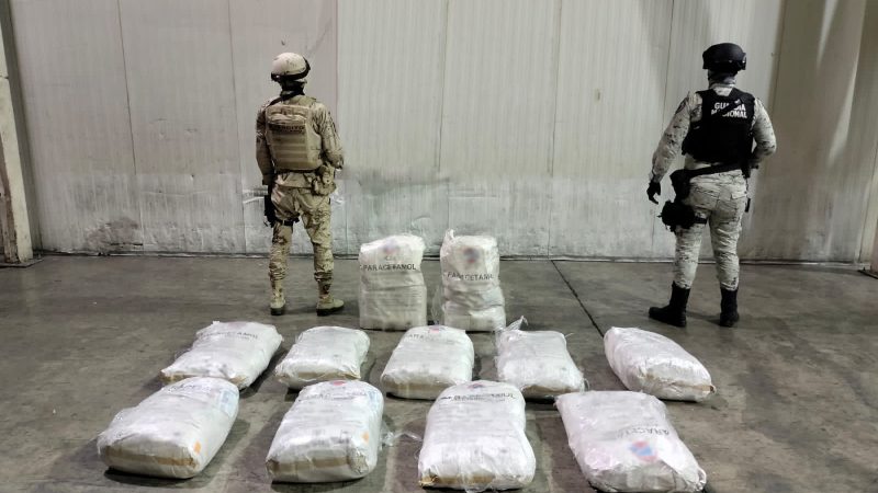 Detienen en Sonora a hombre que transportaba 32 kilos de fentanilo ocultos en un cargamento de nopales