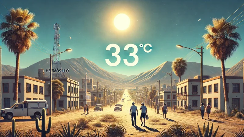 Hermosillo arranca la primavera con altas temperaturas y vientos: se registran 33°C este 22 de marzo
