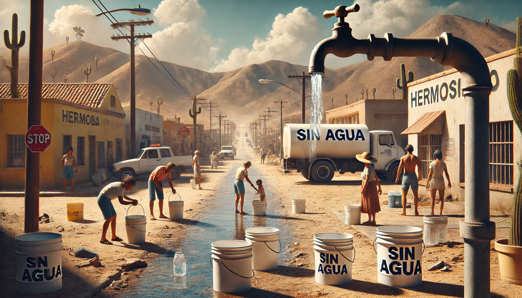 Colonias del norte de Hermosillo enfrentan interrupciones en el suministro de agua