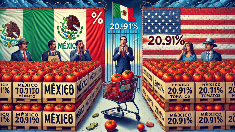 EE.UU. impone arancel al jitomate mexicano: consumidores y productores, los grandes perdedores