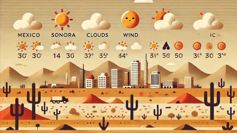 Reporte del Clima en Sonora – Lunes 14 de abril de 2025​