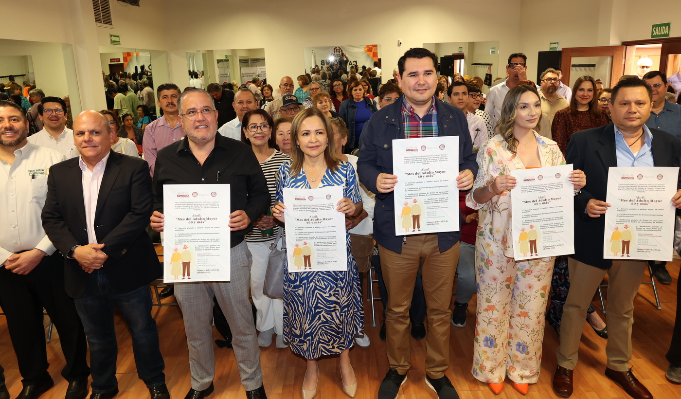 Beneficia Gobierno de Sonora y Colegio de Notarios a jubilados y pensionados de ISSSTESON